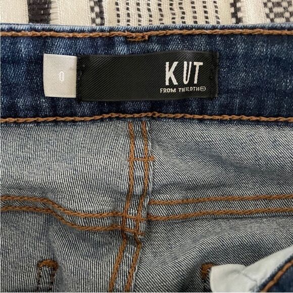 Kut from the Kloth Donna High Rise Ankle Skinny Blue Jeans size 0 Denim Normcore - Picture 5 of 15